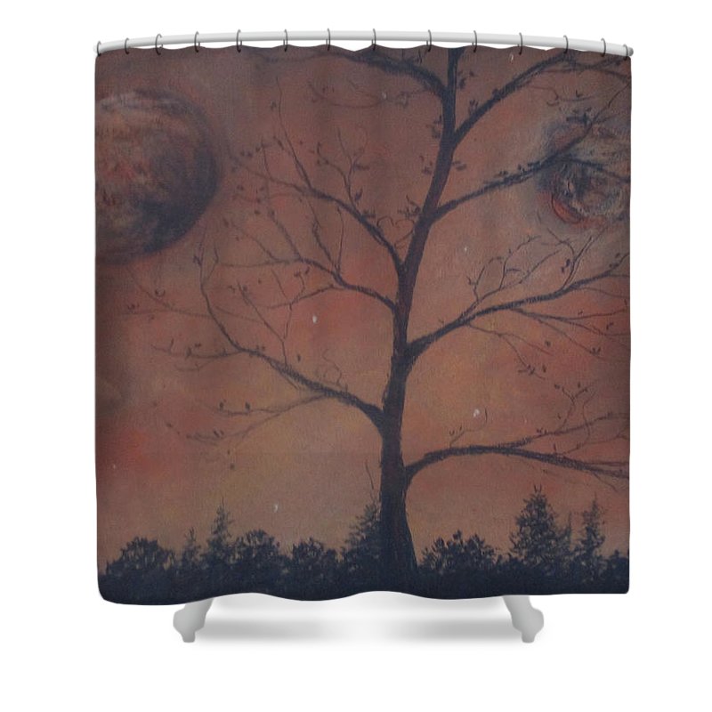 Lunar Uniting - Shower Curtain