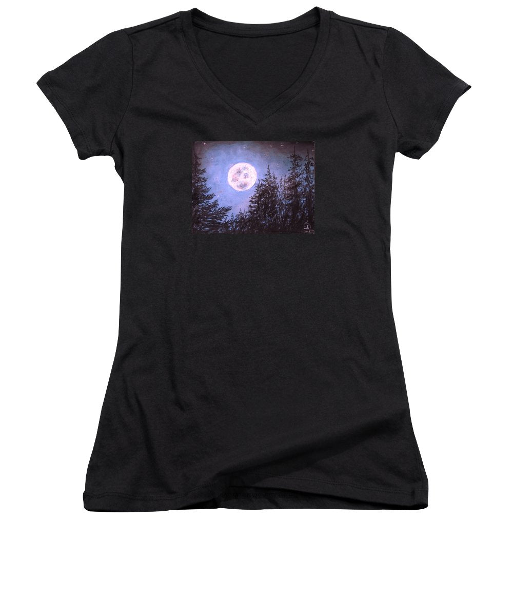 Moon Sight - Women's V-Neck