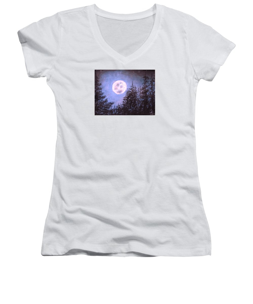 Moon Sight - Women's V-Neck