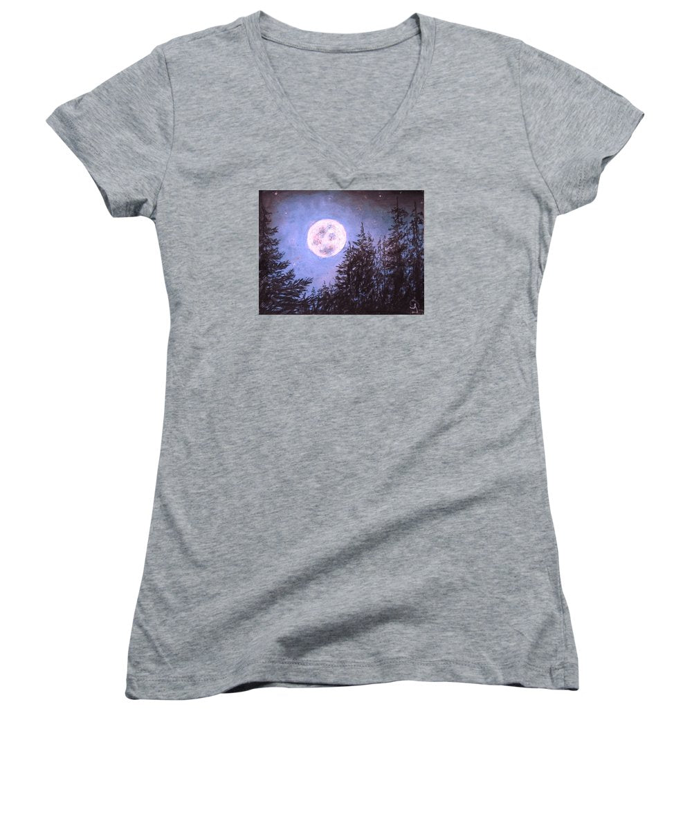 Moon Sight - Women's V-Neck