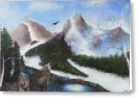 Mountain Scape - Greeting Card