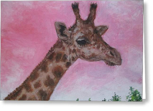 Mr. Giraffe  - Greeting Card