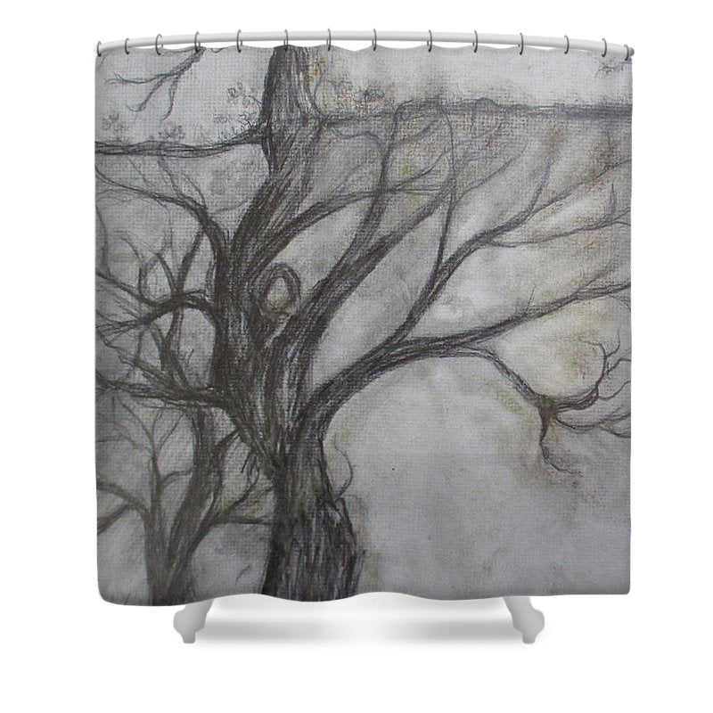 Night Entertwined Day - Shower Curtain