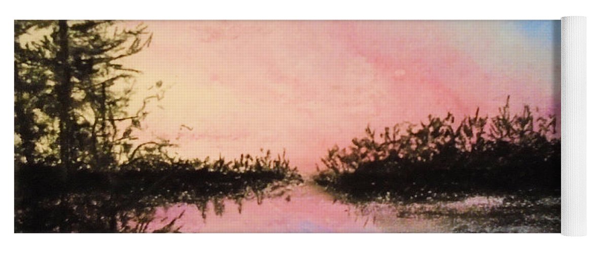 Night Streams in Sunset Dreams  - Yoga Mat