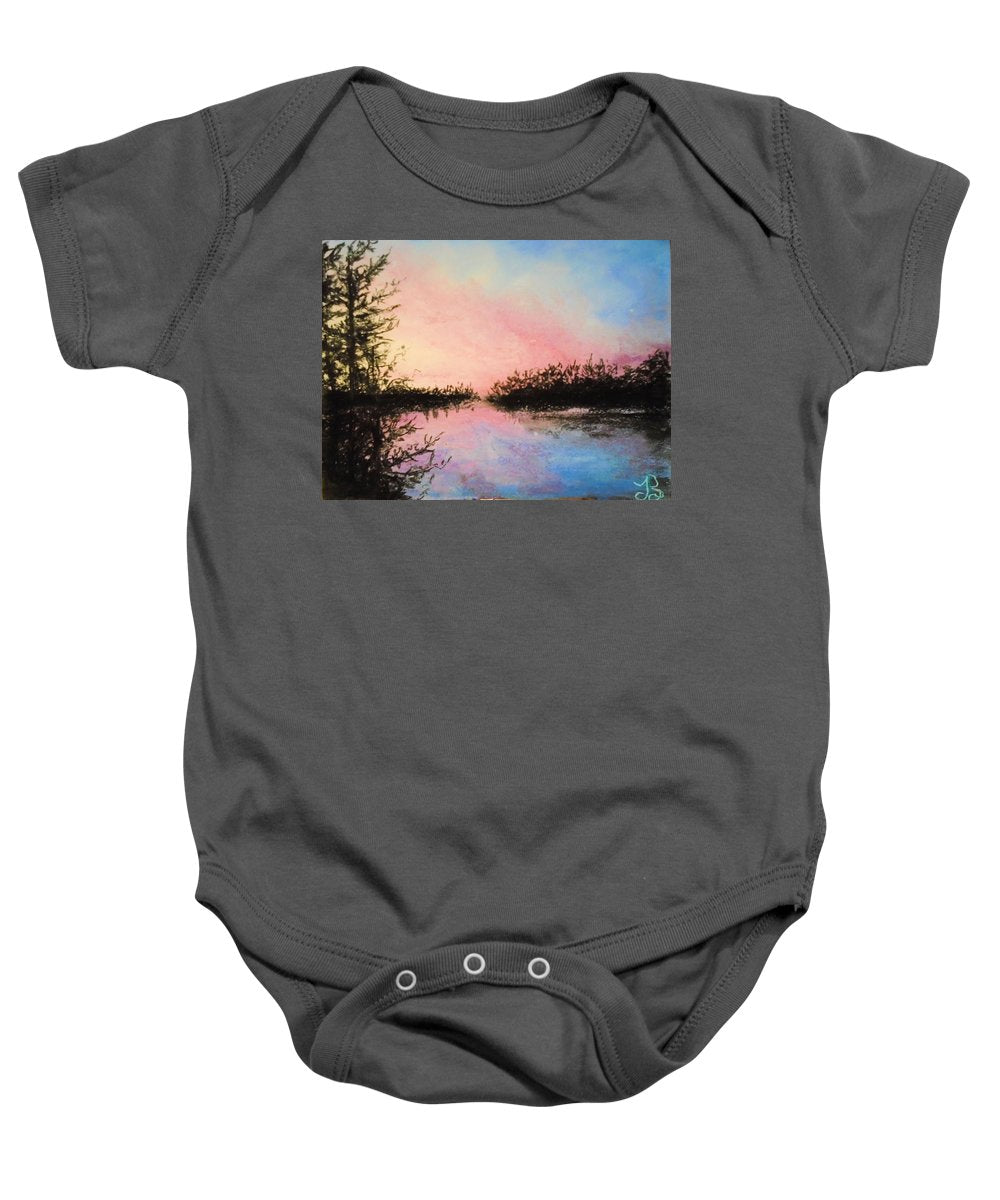 Night Streams in Sunset Dreams  - Baby Onesie