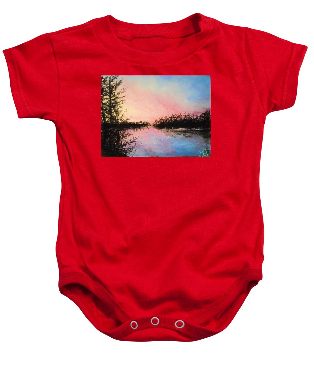 Night Streams in Sunset Dreams  - Baby Onesie