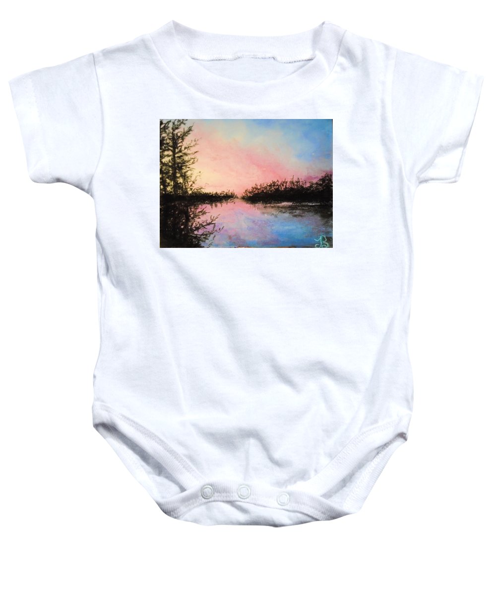 Night Streams in Sunset Dreams  - Baby Onesie