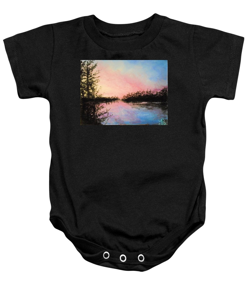 Night Streams in Sunset Dreams  - Baby Onesie