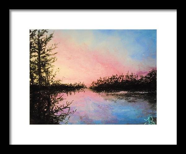 Night Streams in Sunset Dreams  - Framed Print