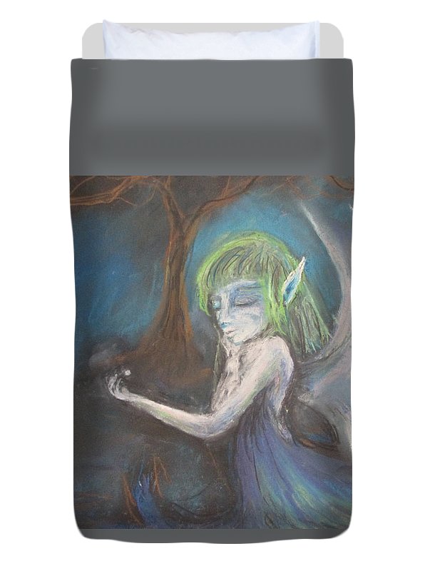 Poet and her Soul Speaking Paintings ~ prints, originals and more  In the forest of the night One goes with insight Alone walk in the woods Twinkling with a heart full of goods  Original Artwork and Poetry of Artist Jen Shearer  This is a original soft pastel painting printed on product.