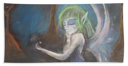 Poet and her Soul Speaking Paintings ~ prints, originals and more  In the forest of the night One goes with insight Alone walk in the woods Twinkling with a heart full of goods  Original Artwork and Poetry of Artist Jen Shearer  This is a original soft pastel painting printed on product.