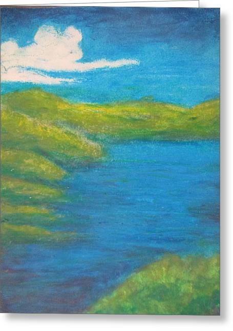 Oiled Landscape - Greeting Card