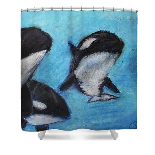 Orca Tides - Shower Curtain