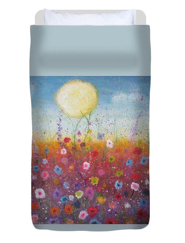 Poet and her Soul Speaking Paintings ~ prints, originals and more  A nature thing A colour flower ring Love and petal In the open meadow Growing a daylight fling  Original Artwork and Poetry of Artist Jen Shearer  This is a original painting printed on product.