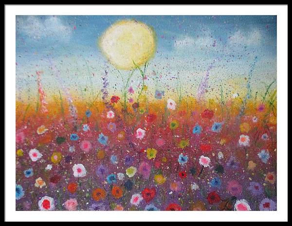 Petalled Skies - Framed Print - Twinktrin