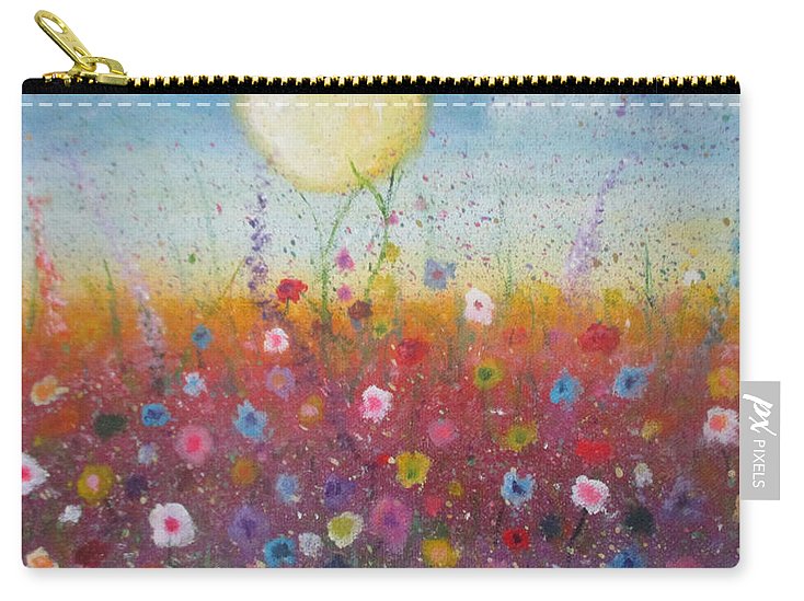 Poet and her Soul Speaking Paintings ~ prints, originals and more  A nature thing A colour flower ring Love and petal In the open meadow Growing a daylight fling  Original Artwork and Poetry of Artist Jen Shearer  This is a original painting printed on product.