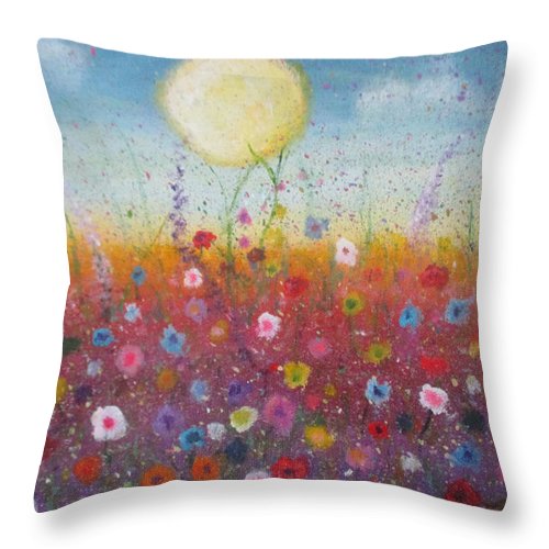 Petalled Skies - Throw Pillow - Twinktrin