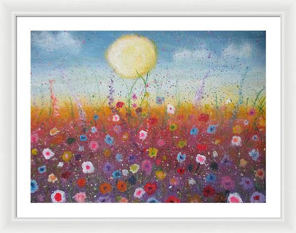 Petalled Skies - Framed Print - Twinktrin