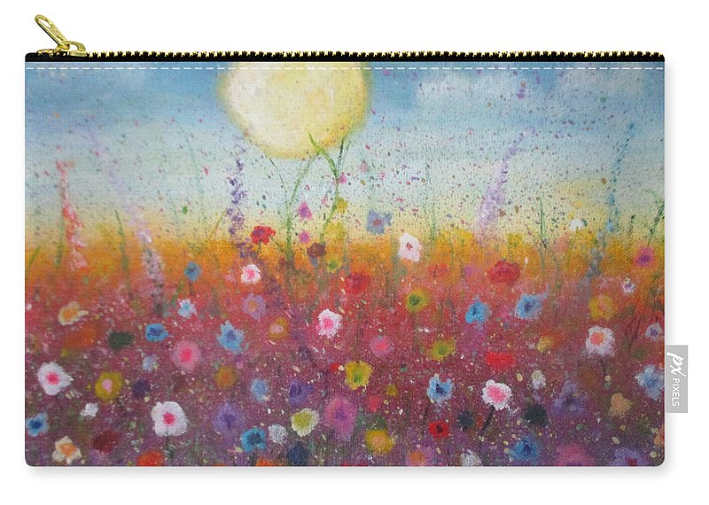 Poet and her Soul Speaking Paintings ~ prints, originals and more  A nature thing A colour flower ring Love and petal In the open meadow Growing a daylight fling  Original Artwork and Poetry of Artist Jen Shearer  This is a original painting printed on product.