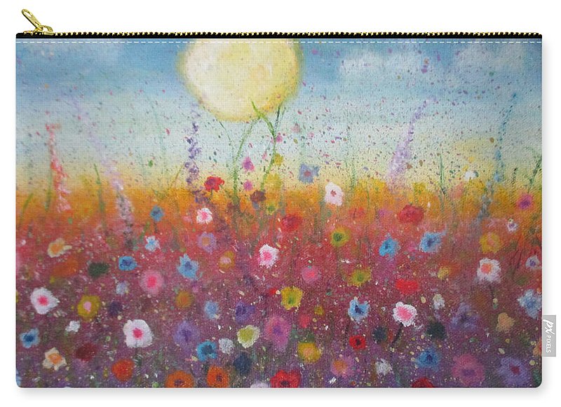 Poet and her Soul Speaking Paintings ~ prints, originals and more  A nature thing A colour flower ring Love and petal In the open meadow Growing a daylight fling  Original Artwork and Poetry of Artist Jen Shearer  This is a original painting printed on product.