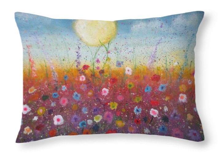 Petalled Skies - Throw Pillow - Twinktrin