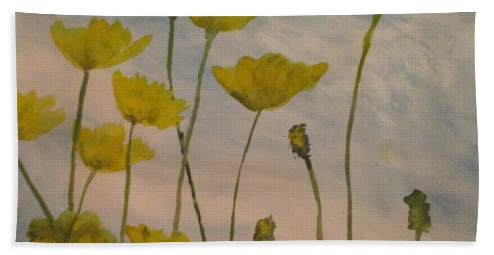 Petalled Yellow  - Bath Towel