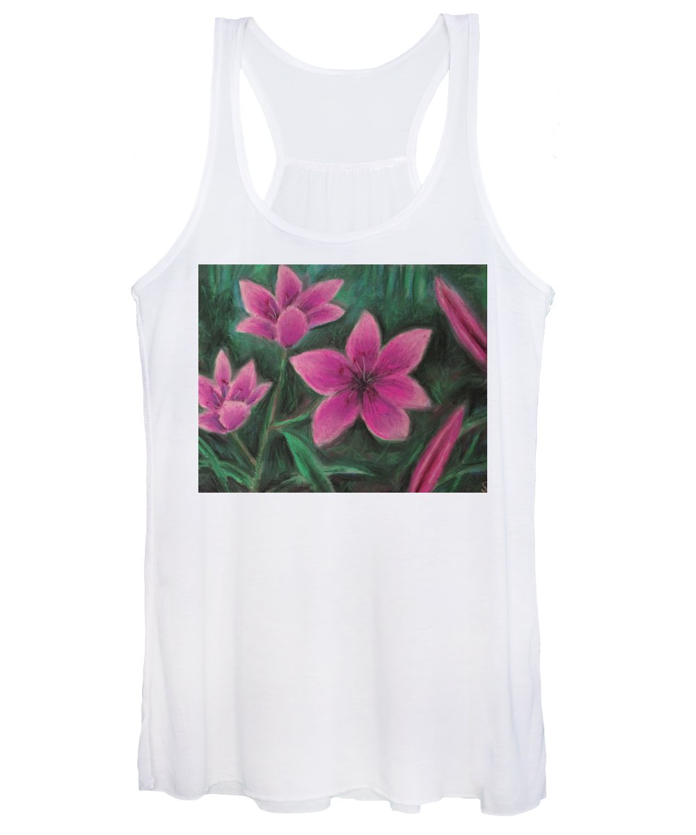 Pink Lilies - Women's Tank Top