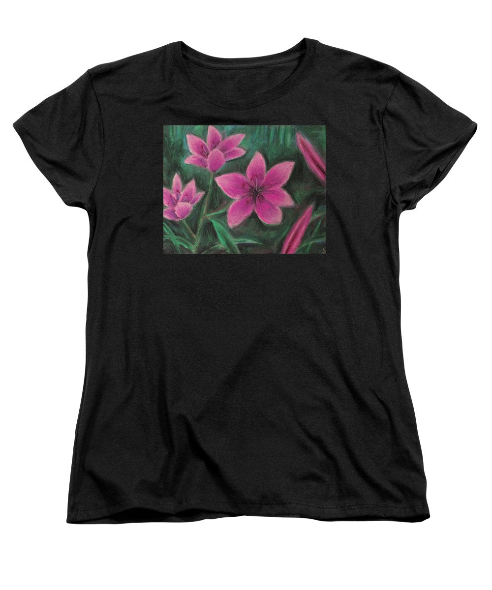 Pink Lilies - Women's T-Shirt (Standard Fit)