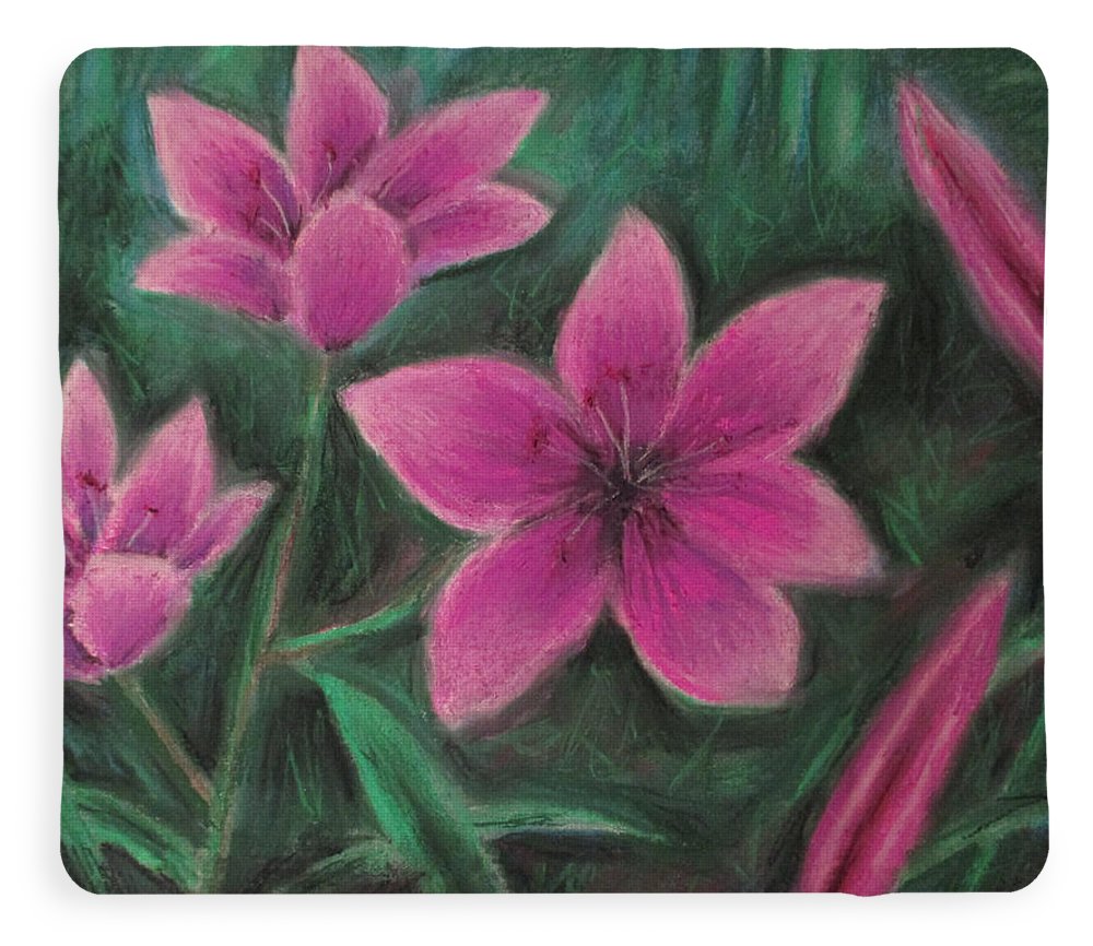 Pink Lilies - Blanket