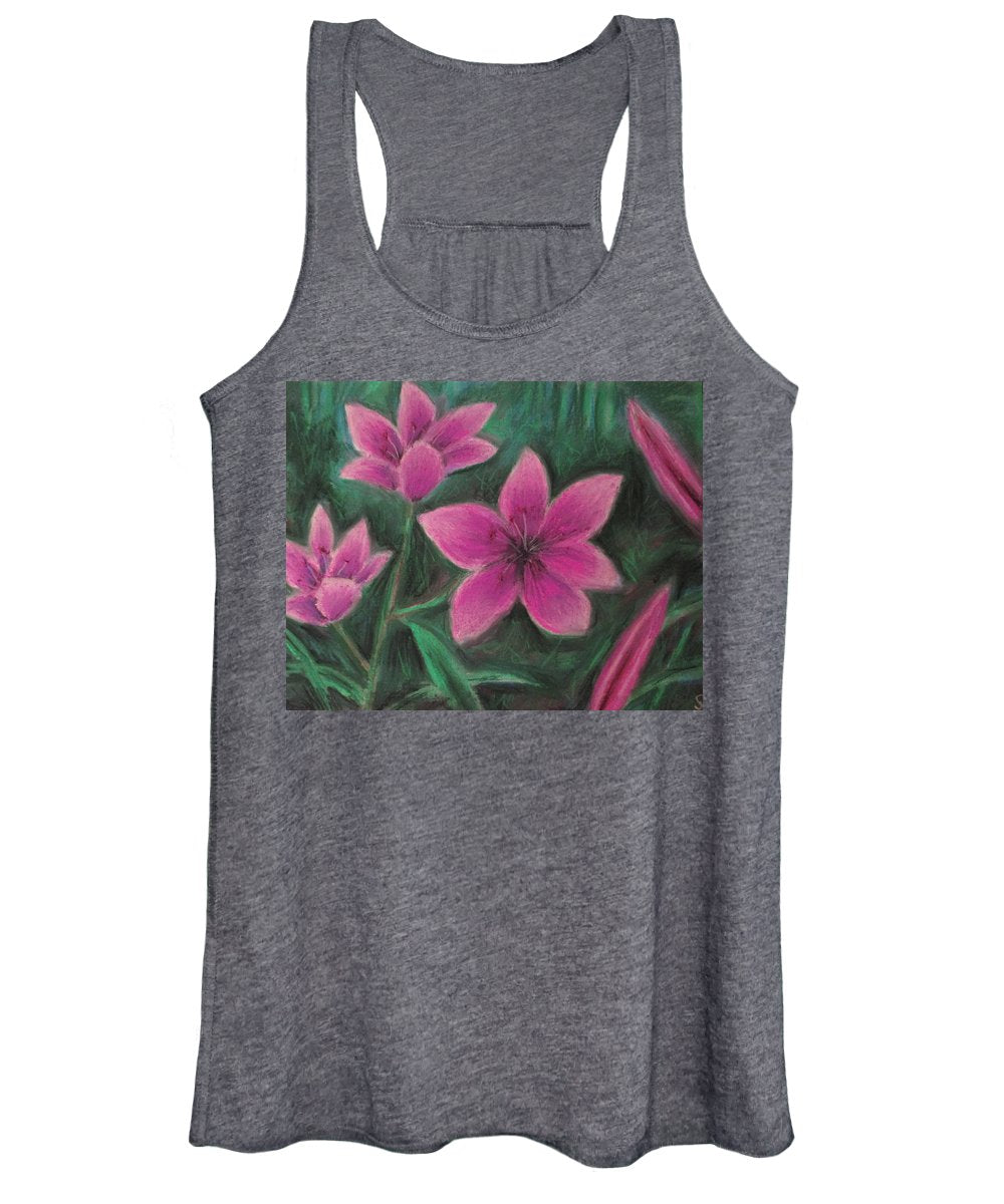 Pink Lilies - Women's Tank Top