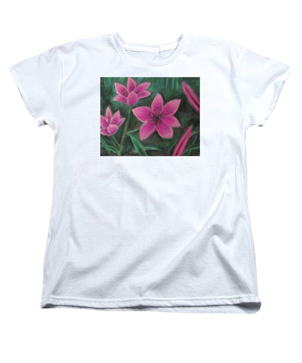 Pink Lilies - Women's T-Shirt (Standard Fit)