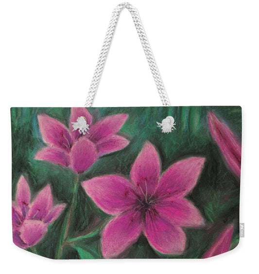 Pink Lilies - Weekender Tote Bag