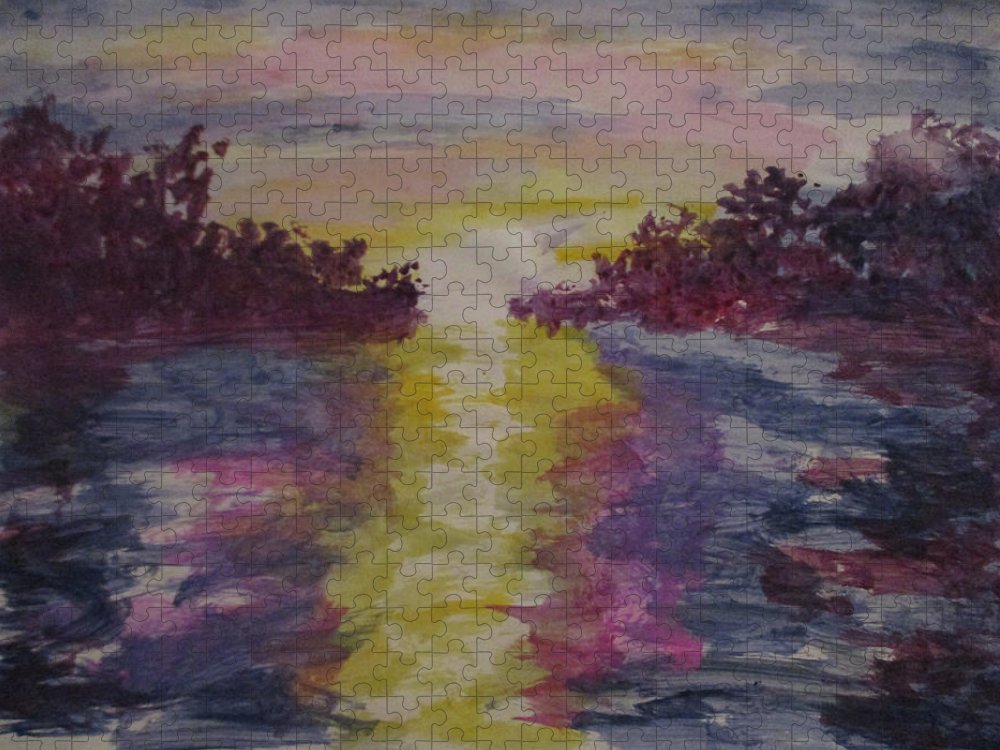 Purple Sunset - Puzzle