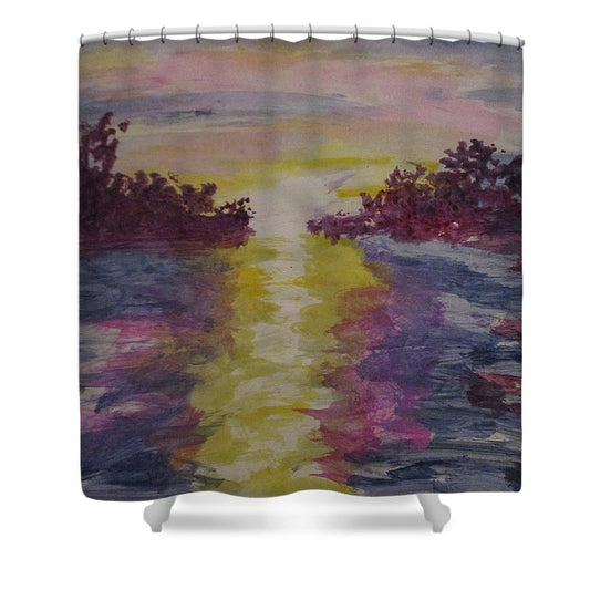 Purple Sunset - Shower Curtain