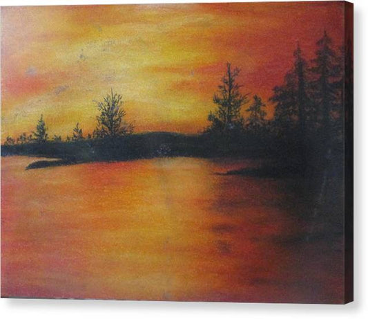 Red Sunset - Canvas Print