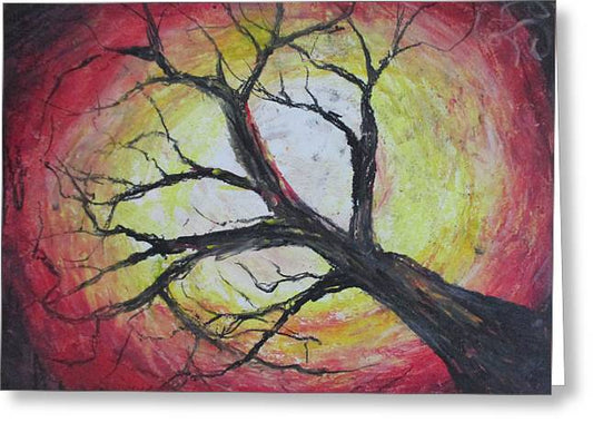 Red Tree - Greeting Card