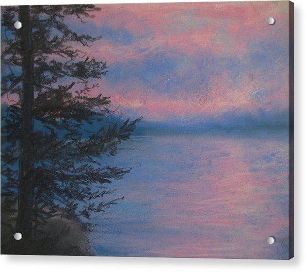 Rosey Sky Light - Acrylic Print