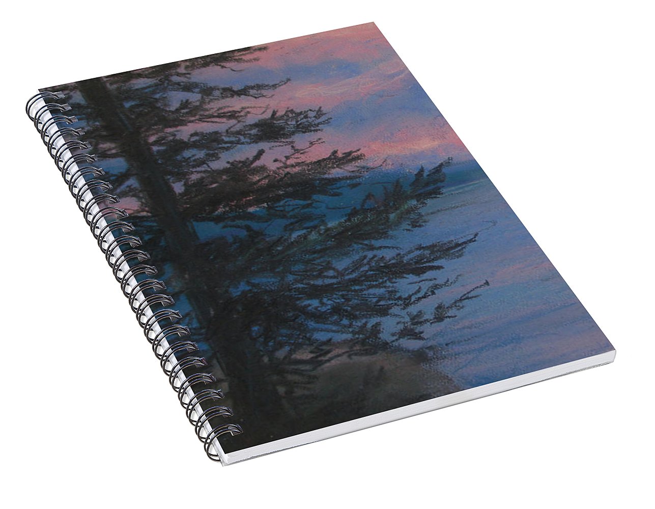 Rosey Sky Light - Spiral Notebook