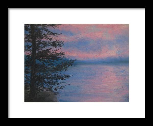 Rosey Sky Light - Framed Print