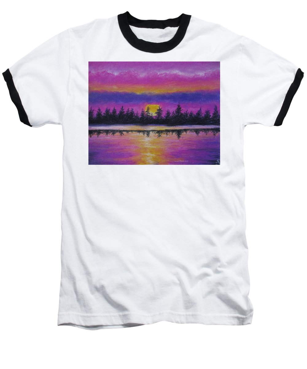 Setting Sea Sun - Baseball T-Shirt