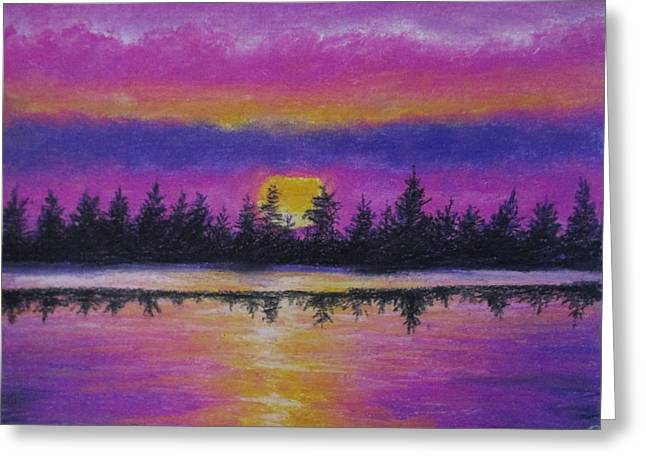 Setting Sea Sun - Greeting Card