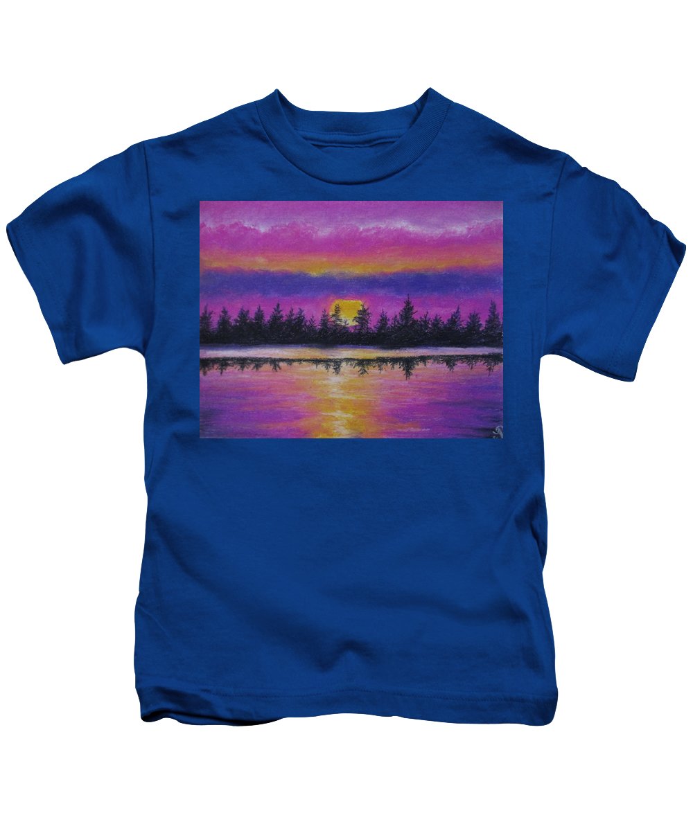 Setting Sea Sun - Kids T-Shirt