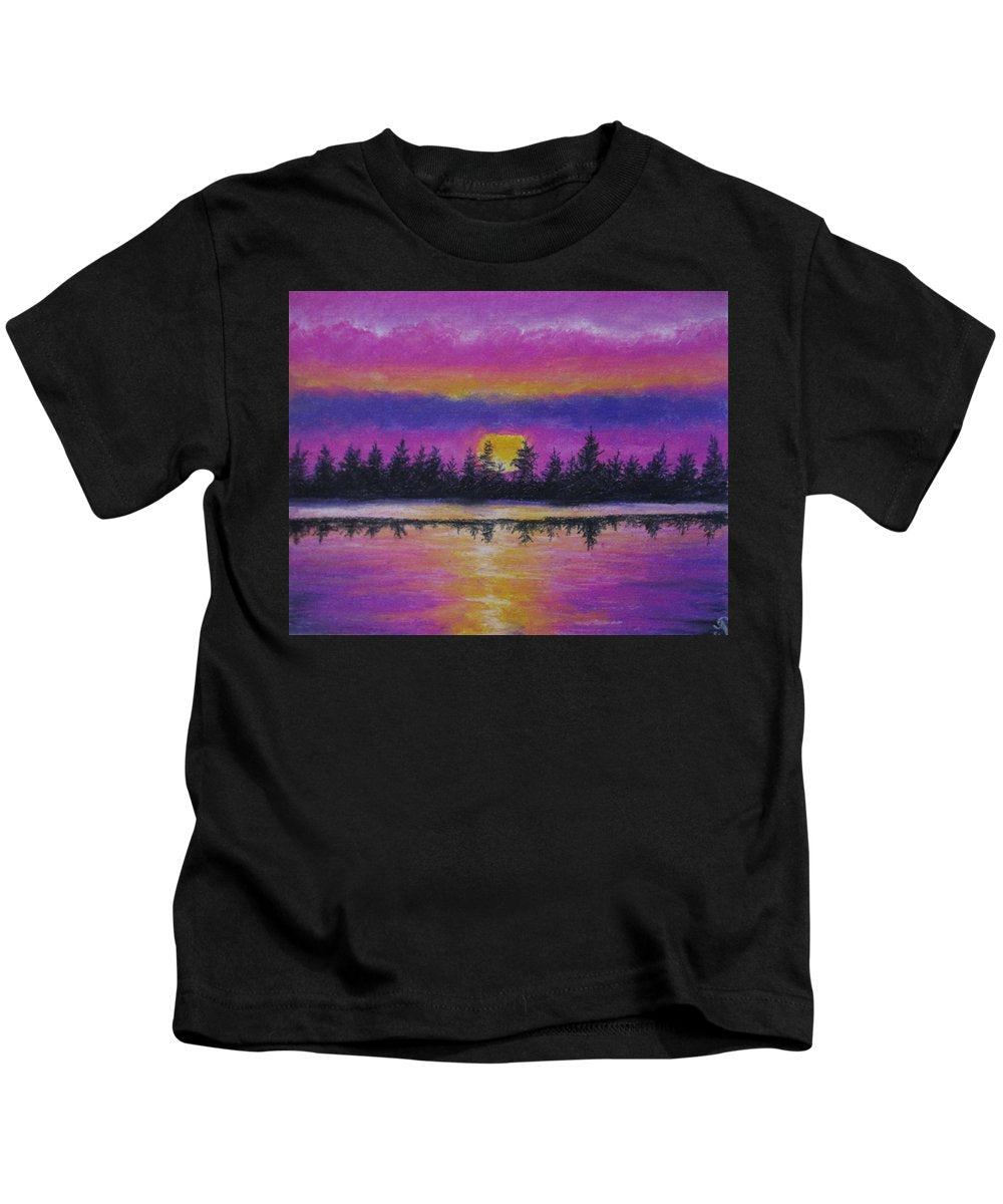 Setting Sea Sun - Kids T-Shirt