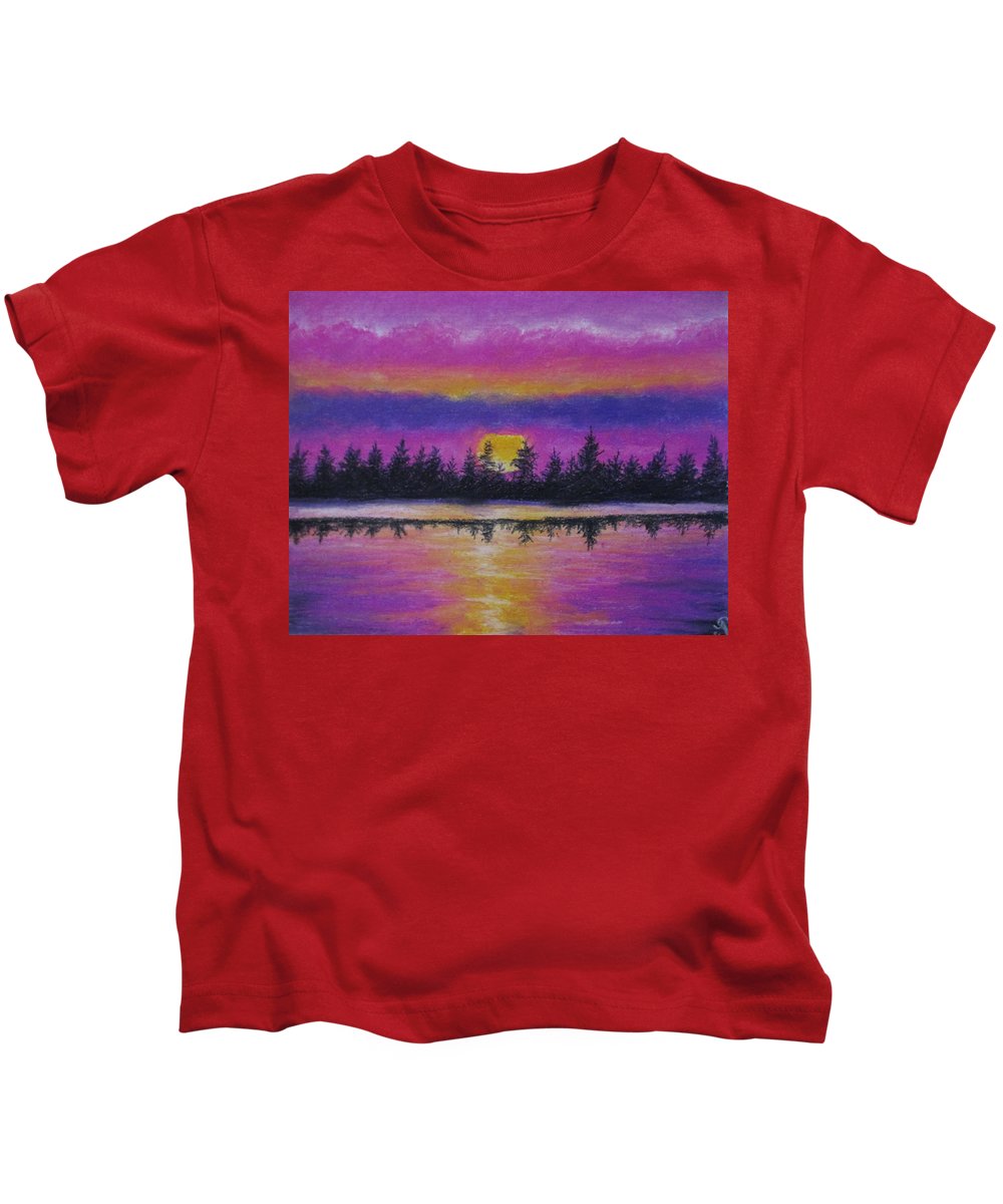 Setting Sea Sun - Kids T-Shirt