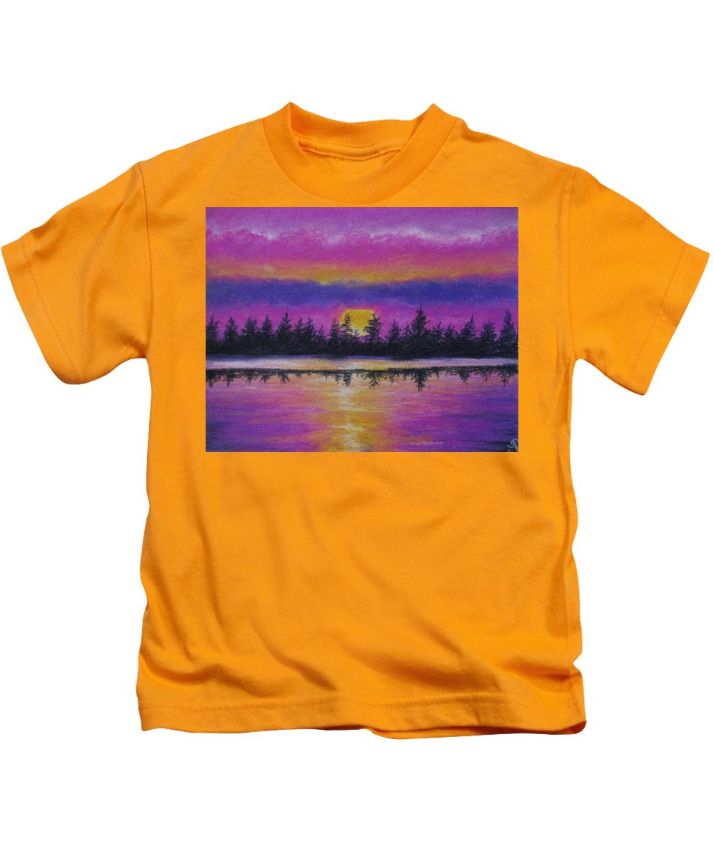 Setting Sea Sun - Kids T-Shirt