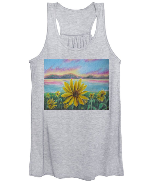 Setting Sunflower - Women's Tank Top