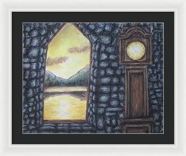 Setting Time Chime - Framed Print