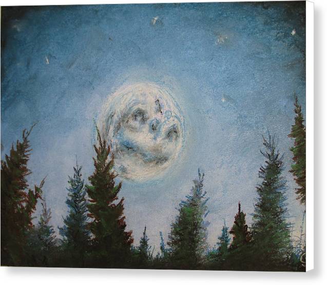 Shiny Moon Sun - Canvas Print