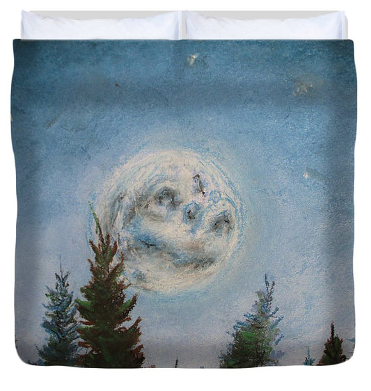 Shiny Moon Sun - Duvet Cover