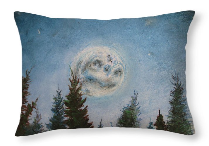 Shiny Moon Sun - Throw Pillow